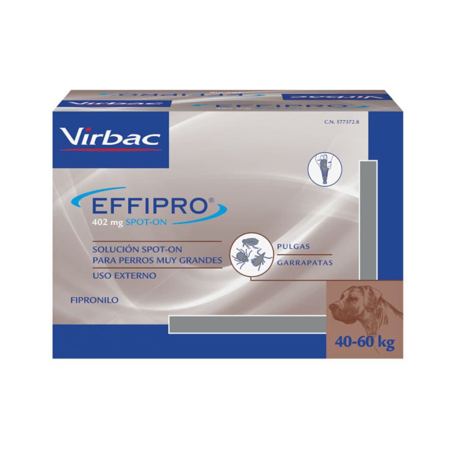 Effipro pipetas antiparasit&aacute;rias para c&atilde;es 40-60 kg, , large Imagem n&uacute;mero 1