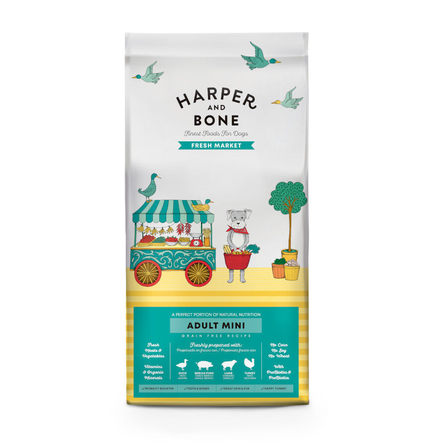 10 kg Harper & Bone Fresh Market Ra&ccedil;&atilde;o de carne Adult Mini para c&atilde;es, , large Imagem n&uacute;mero 1