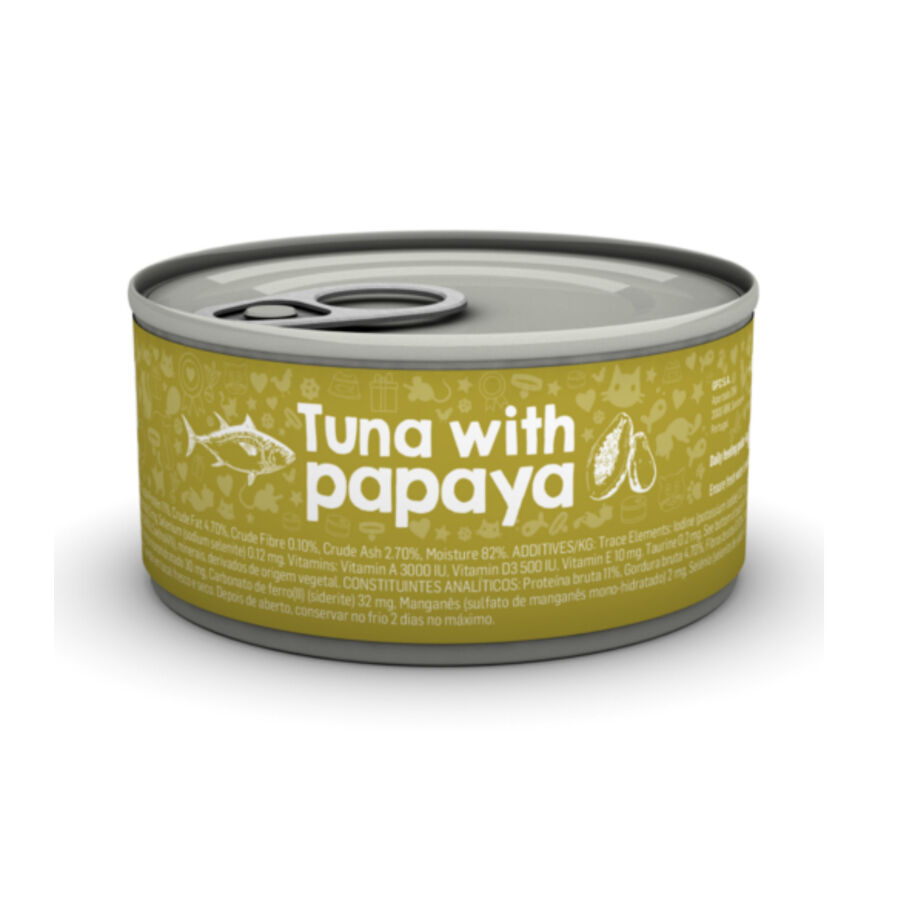 85 g Naturea Atum e Papaia lata para gatos, , large Imagem n&uacute;mero 1