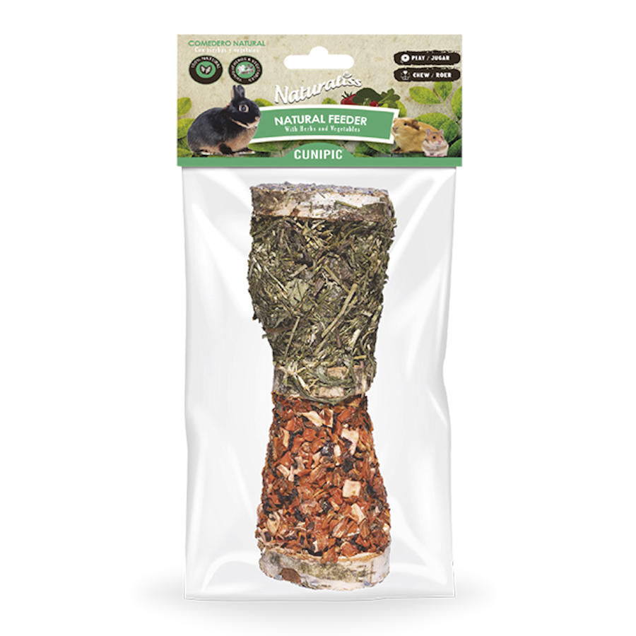 Cunipic Naturaliss Comedouro Natural com Ervas e Vegetais para coelhos, , large Imagem n&uacute;mero 1