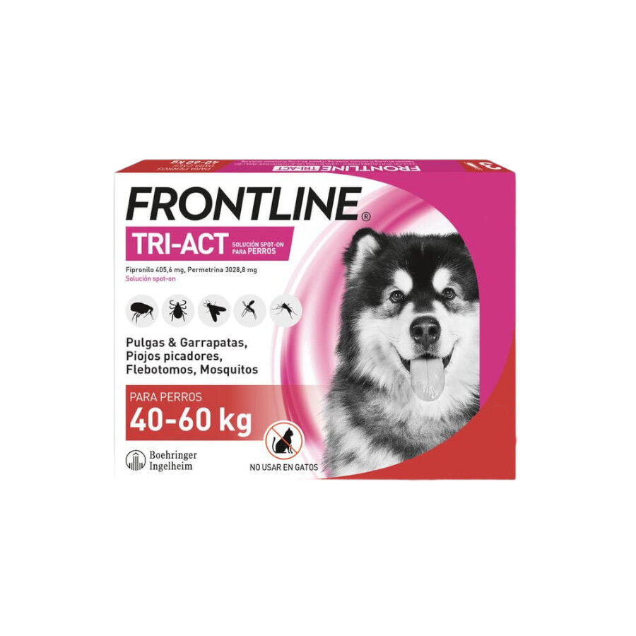 Frontline Tri-Act Pipetas antiparasit&aacute;rias para c&atilde;es 40 - 60 kg, , large Imagem n&uacute;mero 2