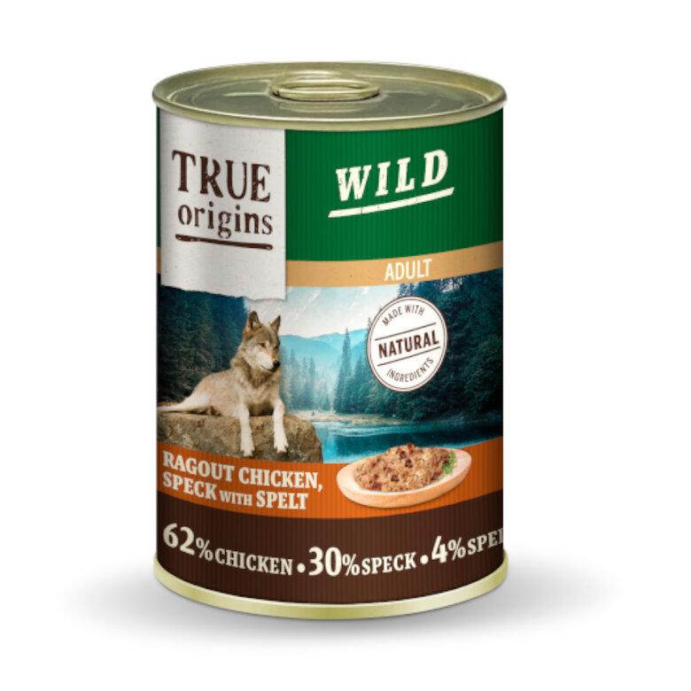 True Origins Wild Adult Cubos de Frango com Speck e Espelta em lata para cães, , large image number null