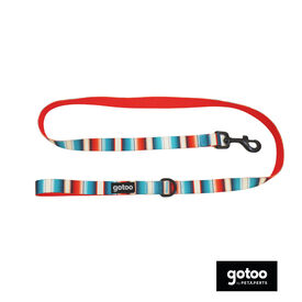 Gotoo Coleira estampada com listras coloridas para cães