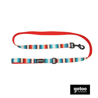 Gotoo Coleira estampada com listras coloridas para cães