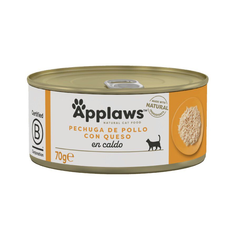 70 g Applaws Frango com Queijo lata para gatos, , large Imagem n&uacute;mero 1