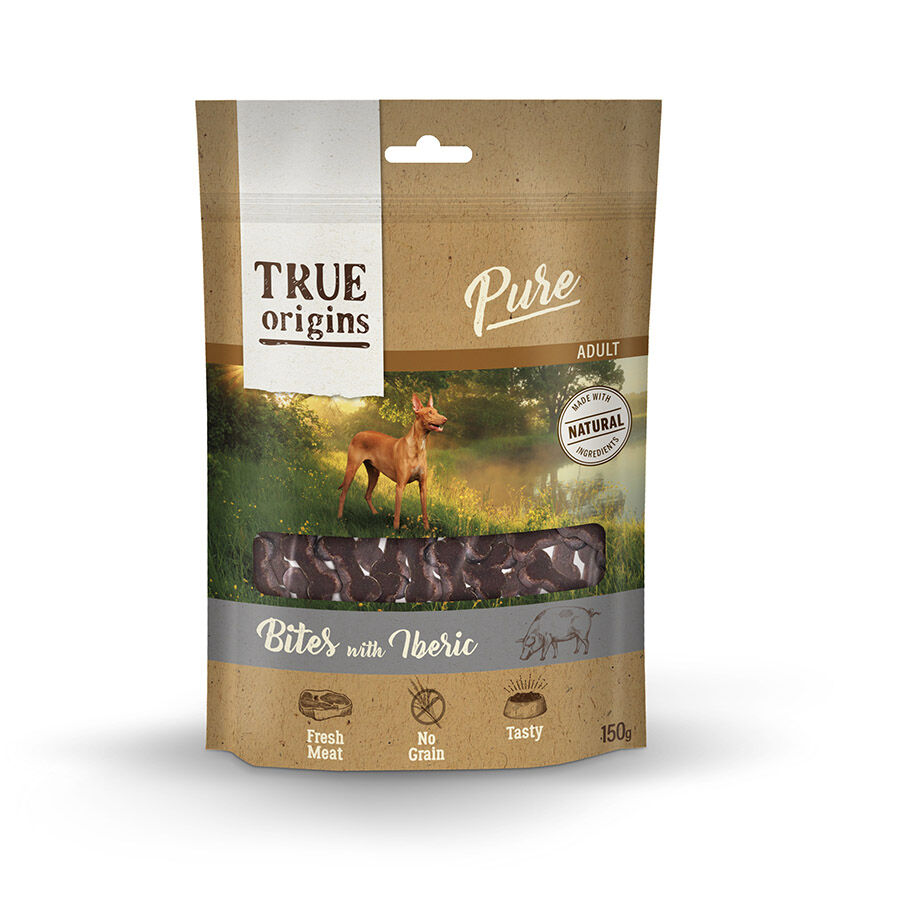 150 g True Origins Pure Carne com Ib&eacute;rico Snacks para c&atilde;es, , large Imagem n&uacute;mero 1