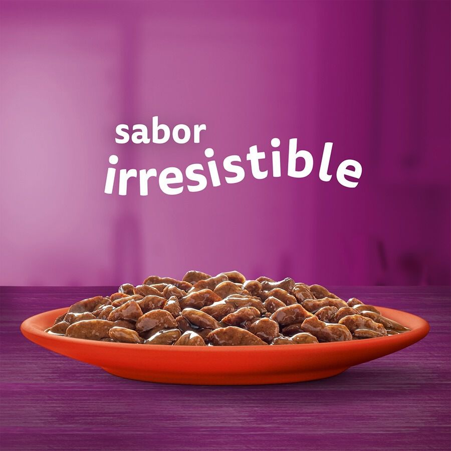 4 saquetas x 85 g Whiskas Boi e Frango Molho em Saqueta para Gatos, , large Imagem n&uacute;mero 2
