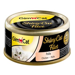 Gimcat Shiny Filet frango lata para gatos 
