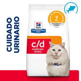 Hill's Prescription Diet c/d Urinary Stress Peixe Azul Ra&ccedil;&atilde;o para gatos