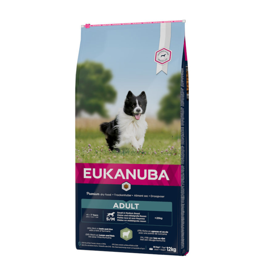 12 kg Eukanuba cordeiro e arroz S e M ra&ccedil;&atilde;o para c&atilde;es, , large Imagem n&uacute;mero 1