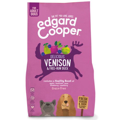 2,5 kg Edgard & Cooper Adult Ra&ccedil;&atilde;o de Veado e Pato para c&atilde;es de porte m&eacute;dio, , large Imagem n&uacute;mero 1