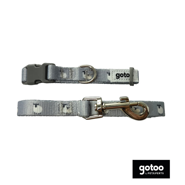 Gotoo Trela estampada cinza para cães,  Imagem número 2 Gotoo Trela estampada cinza para cães, , large Imagem número 2