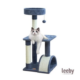 Leeby Marcelo torre arranhadora com cama e brinquedo para gatos