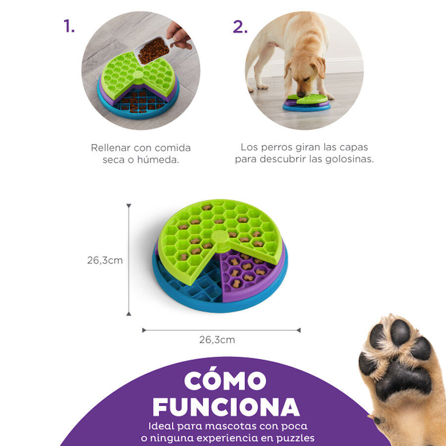 Outward Hound Nina Ottosson Lickin' Layers Brinquedo interativo com snacks para c&atilde;es , , large Imagem n&uacute;mero 4