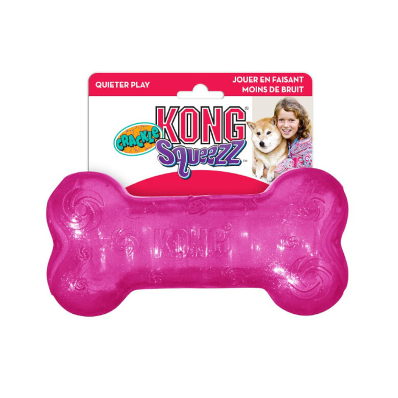 Kong Squeezz Crackle osso para cães, , large image number null