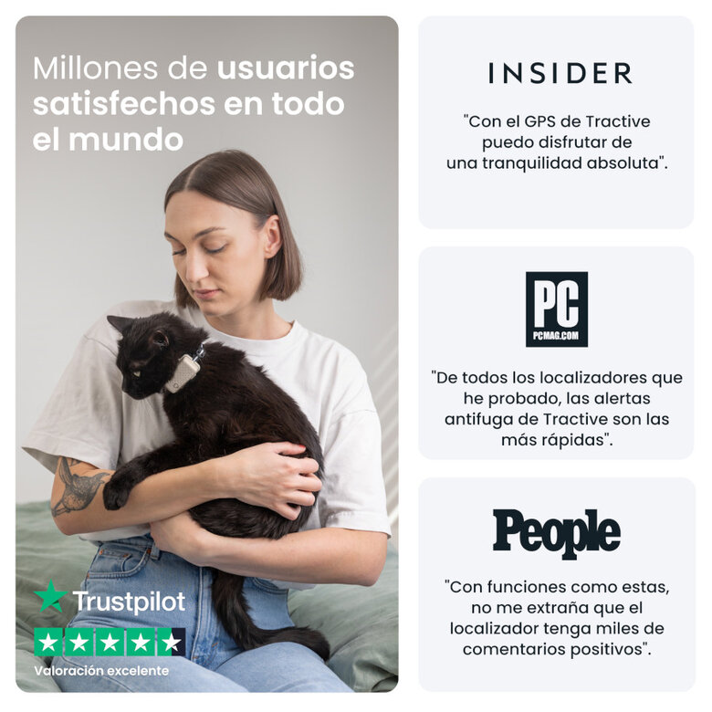 Tractive Cat Mini Rastreador GPS Marrom para Gatos,  Imagem número 3 Tractive Cat Mini Rastreador GPS Marrom para Gatos, , large Imagem número 3