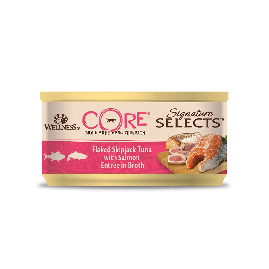 79 g Wellness Core Flaked Salm&atilde;o em lata para gatos, , large Imagem n&uacute;mero 2