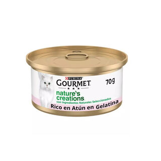 Gourmet Nature's Creations Atum e Gambas em Gelatina lata para gatos