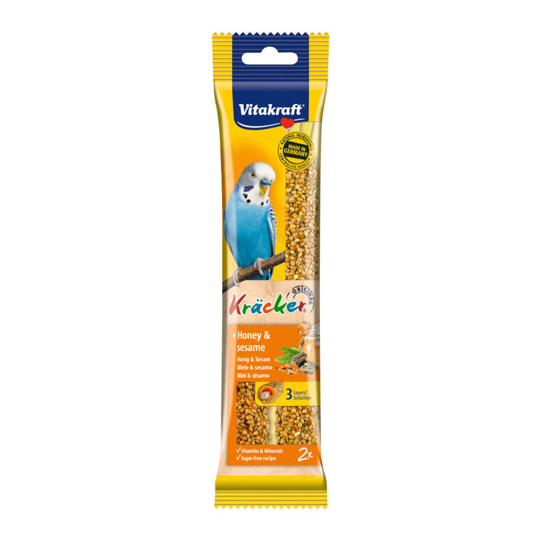 Vitakraft snack para periquitos barritas sabores Imagem número 1 Vitakraft snack para periquitos barritas sabores Imagem número 1