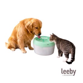 Leeby Fonte de &Aacute;gua Verde para c&atilde;es e gatos