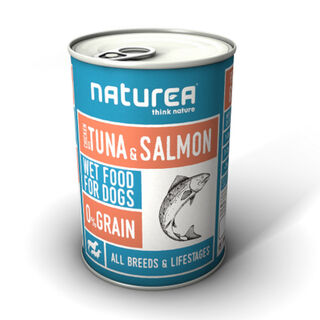 Naturea Frango com Atum e Salmão lata para cães