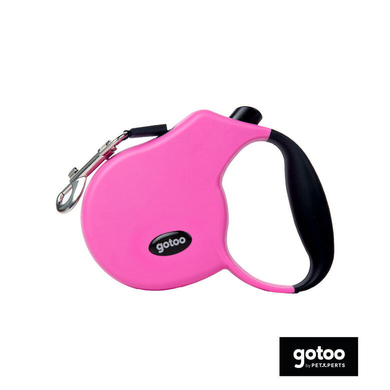 Gotoo Trela extensível rosa para cães,  Imagem número 2 Gotoo Trela extensível rosa para cães, , large Imagem número 2