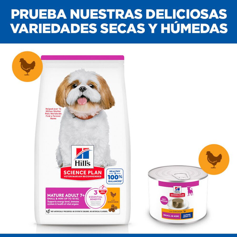 200 g Hill's Science Plan Mature Smalle Mini Mousse de Frango em lata para c&atilde;es, , large Imagem n&uacute;mero 6