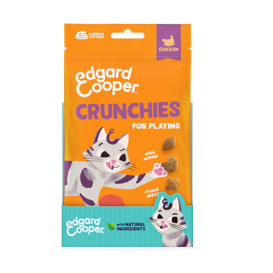 50 g Edgard & Cooper Crunchies Snack de frango para gatos, , large Imagem n&uacute;mero 9