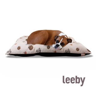 Leeby Almofada Acolchoada Branca com Ouriços para cães
