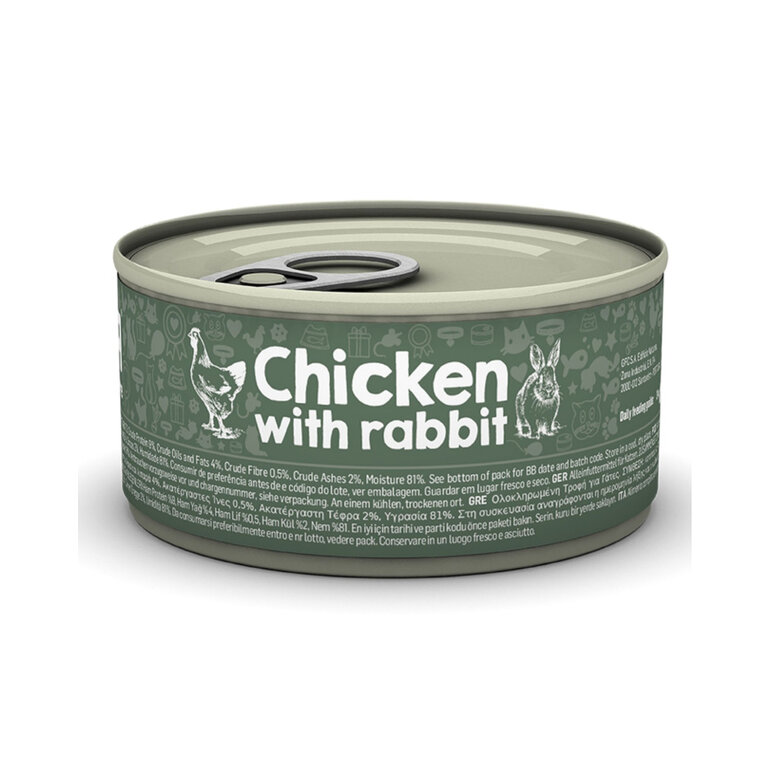 85 g Naturea Patê de Frango e Coelho lata para gatos,  Imagem número 1 85 g Naturea Patê de Frango e Coelho lata para gatos, , large Imagem número 1