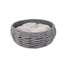 Flamingo Zinzi Redonda Cinzenta cama alcofa para cães