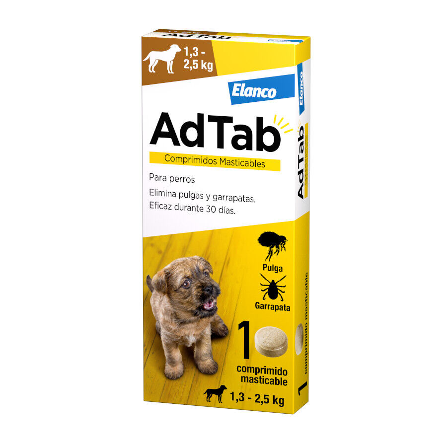 AdTab Comprimidos mastig&aacute;veis antiparasit&aacute;rios para c&atilde;es, , large Imagem n&uacute;mero 1