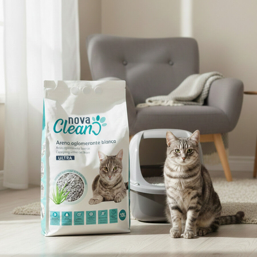 10 L Nova Clean Areia Ultra Aglomerante para gatos, , large Imagem n&uacute;mero 2