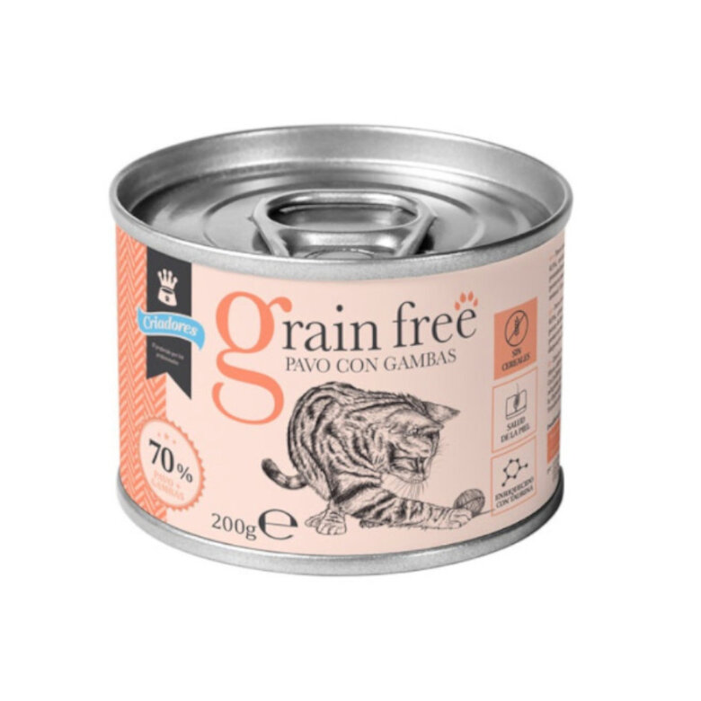 Criadores Adulto Grain Free Peru e Camarões lata para gatos , , large image number null