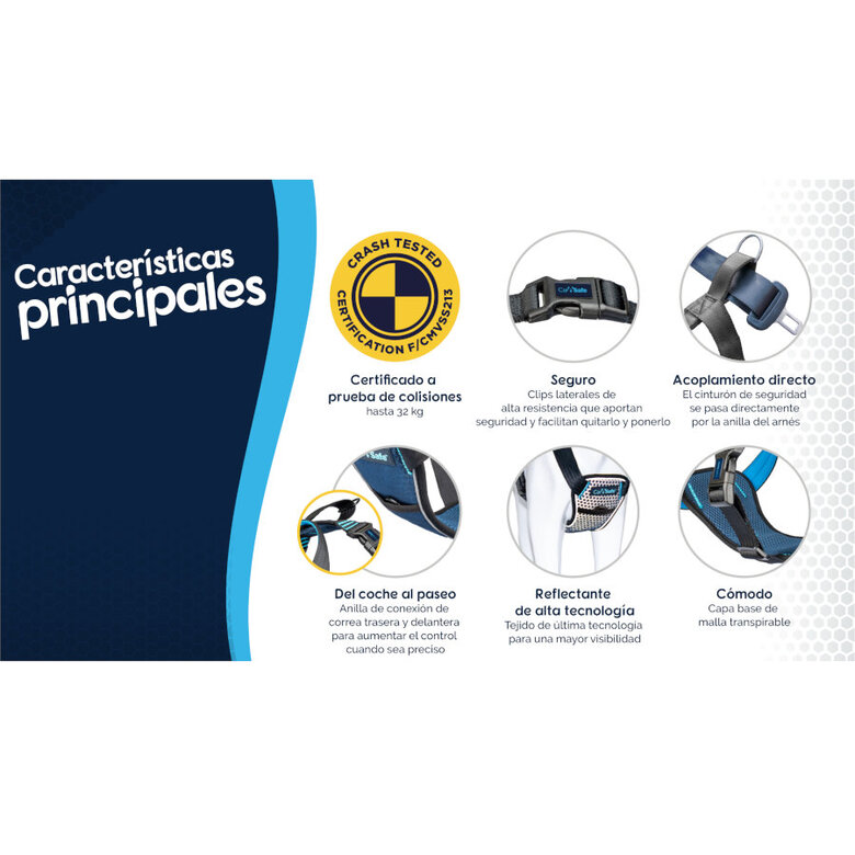 CarSafe Peitoral para carro Azul para Cães,  Imagem número 4 CarSafe Peitoral para carro Azul para Cães, , large Imagem número 4