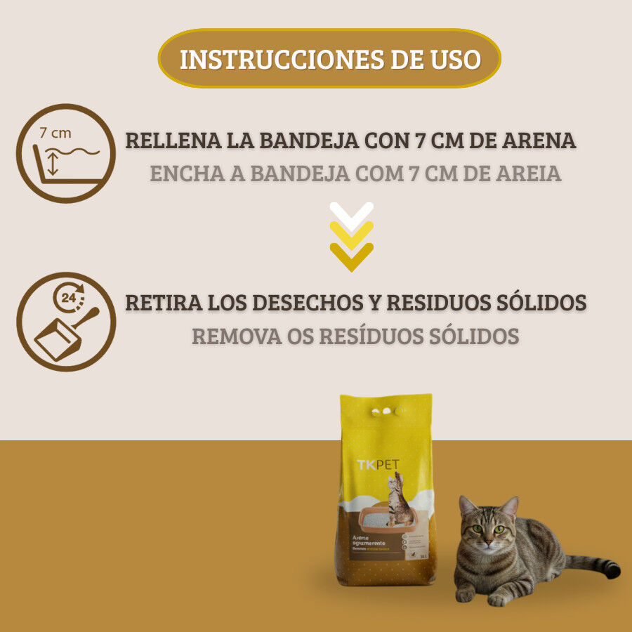 10 L TK-Pet Areia Aglomerante de Bentonita com aroma a baunilha para gatos, , large Imagem n&uacute;mero 4
