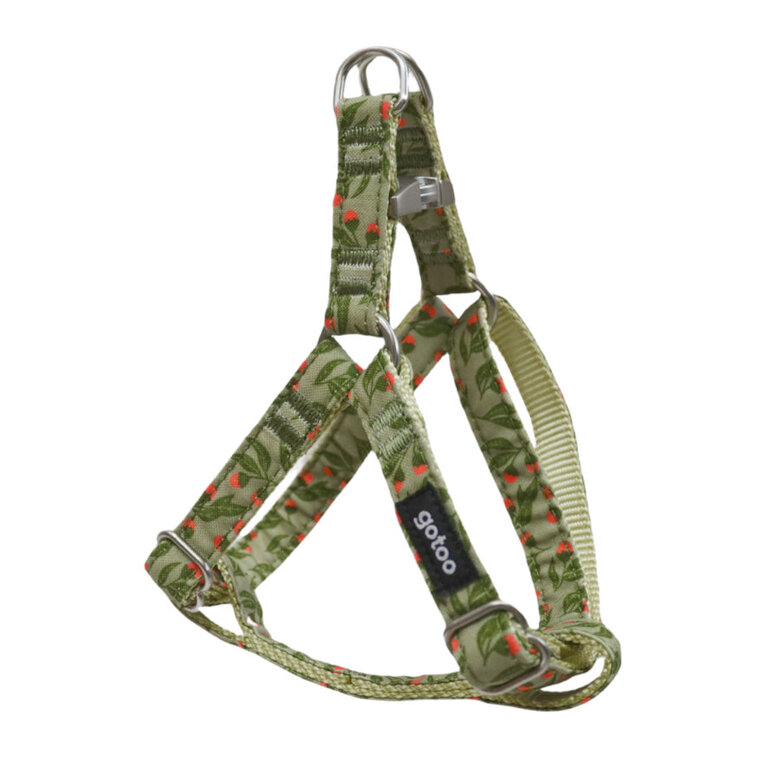 Gotoo Peitoral estampado floral para cães,  Imagem número 1 Gotoo Peitoral estampado floral para cães, , large Imagem número 1