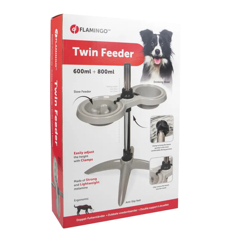 Flamingo Suvi Comedouro e Bebedouro com suporte para cães,  Imagem número 5 Flamingo Suvi Comedouro e Bebedouro com suporte para cães, , large Imagem número 5