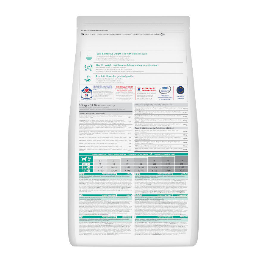 6 kg Hill's Science Plan Perfect Weight Adult Small & Mini Ra&ccedil;&atilde;o para c&atilde;es, , large Imagem n&uacute;mero 7