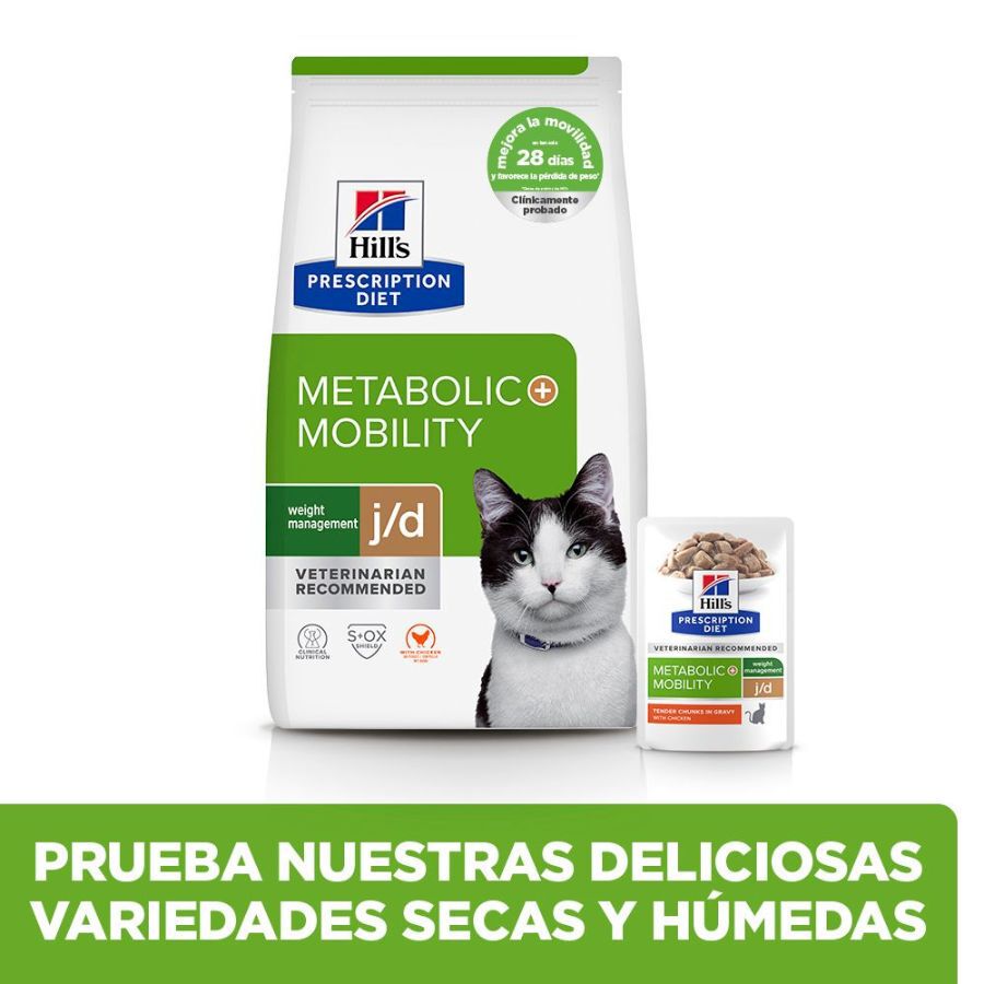 12 sobres x 85 g Hill's Prescription Diet Metabolic + Mobility Comida h&uacute;mida de frango em saquetas para gatos - Multipack, , large Imagem n&uacute;mero 10