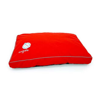 Ombala Woof viscoelástica cama de animal de estimação vermelha