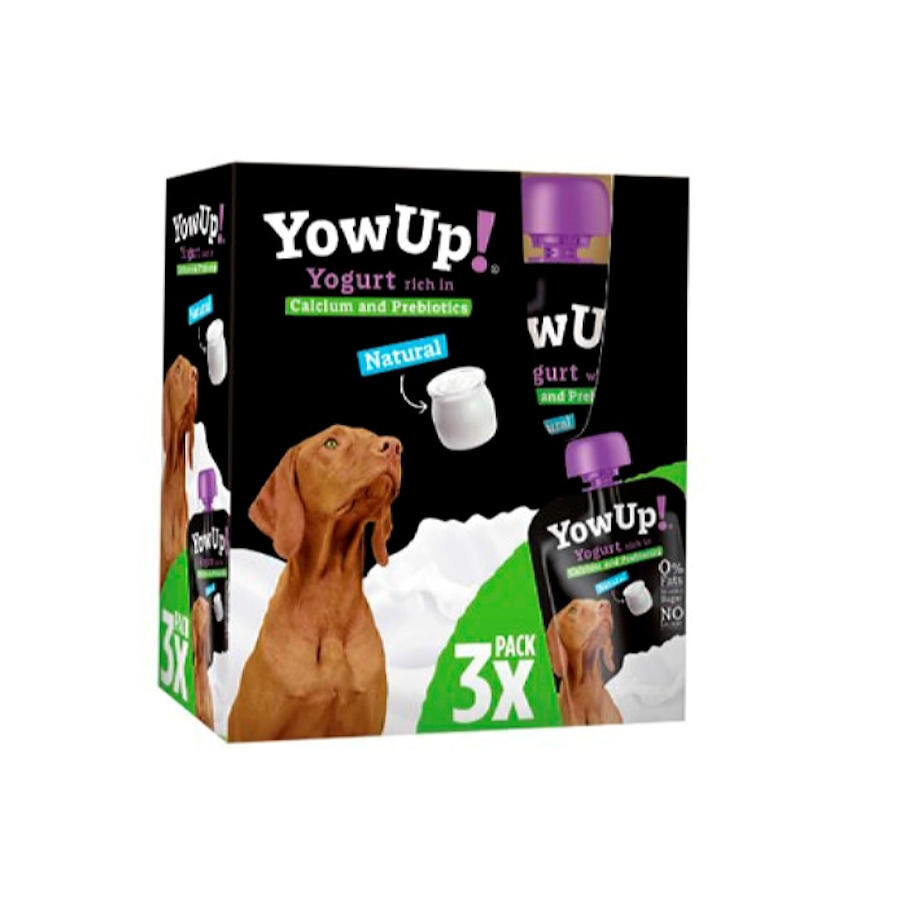 3 uds. x 115 g Yowup Iogurte Natural para c&atilde;es, , large Imagem n&uacute;mero 1