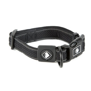 TK-Pet Reflective Comfort Coleira Preta para cães  