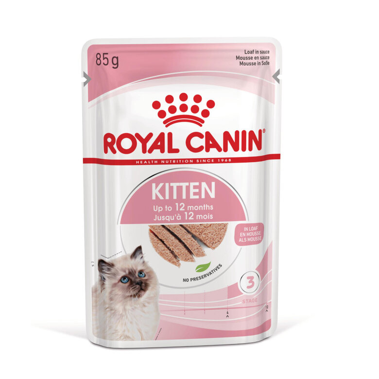 85 g Royal Canin Kitten patê em saquetas para gatos,  Imagem número 1 85 g Royal Canin Kitten patê em saquetas para gatos, , large Imagem número 1