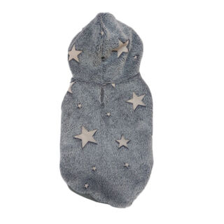 Outech Fleece Camisola Cinza com Estampa de Estrelas para cães