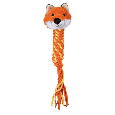 Kong Winder Fox brinquedo com corda para cães