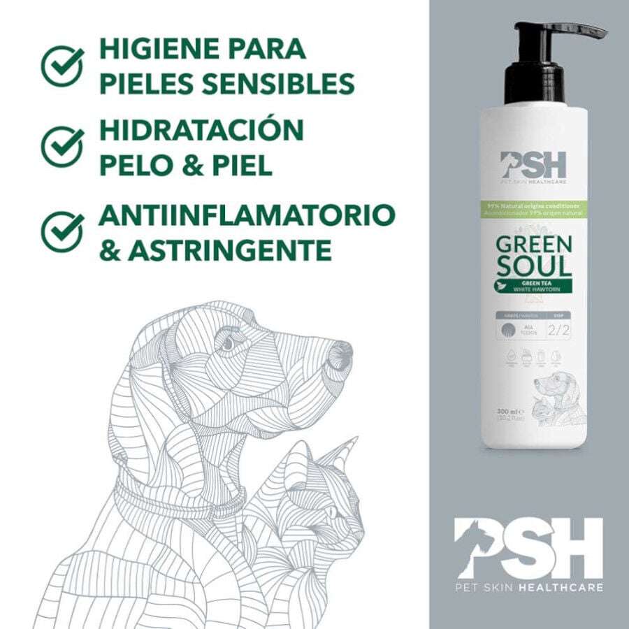 PSH Green Soul Condicionador para c&atilde;es e gatos, , large Imagem n&uacute;mero 3