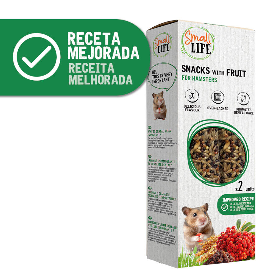 2 barritas Small Life Barritas Snack com Fruta para hamsters, , large Imagem n&uacute;mero 2