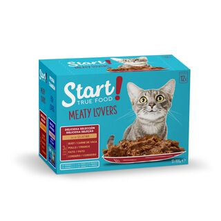 Start Seleção de Carnes em saquetas com gelatina para gatos