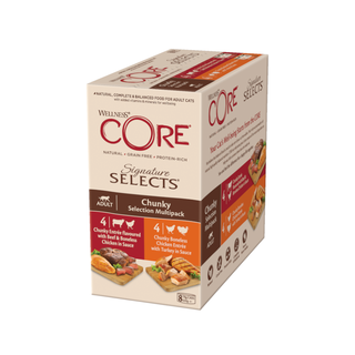 Wellness Core Signature Selects Chunky lata para gatos  8